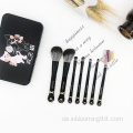 7-teiliges Lidschatten-Make-up-Pinsel-Set aus synthetischer Faser